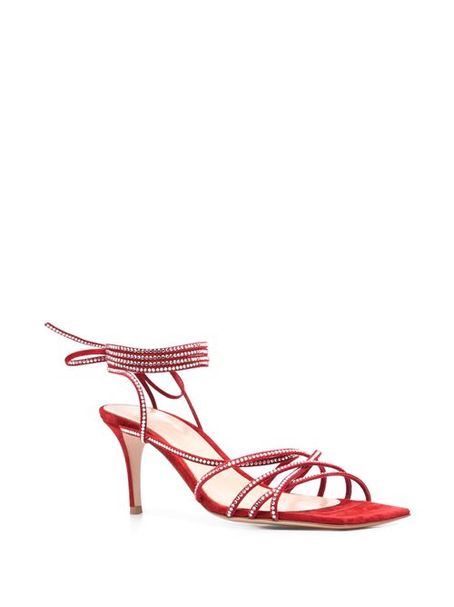 Sandalo rosso con lacci GIANVITO ROSSI | G3251570RICCAMROUG